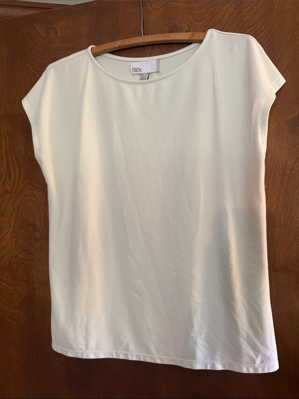 Nordstrom Rack Cream Cap-Sleeve Tee